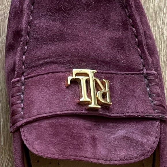 Lauren by Ralph Lauren Flat Suede Loafers in Eggplant - Picture 8 of 9